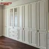 Armario de Madera Maciza Francés Americano Hecho a Medida Totalmente Armario de Vidrio Hecho a Medida para Comercio Exterior Fábrica de Hecho a Medida para Toda la Casa de la Villa
