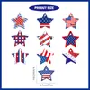 Decorações de Festa e Feriado Mais Vendidas Transfronteiriças Decorações de Estrela para o Dia da Independência dos EUA Enfeites Pendurados Etiquetas Pingentes