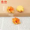Nuevo Pastel Dorado de Fruta Persimón y Azufaifa, Juguete de Comida Simulada, Accesorios de Resina de Pegamento de Crema DIY, Accesorios para el Cabello, Pinzas para el Cabello, Colgantes, Funda para Teléfono