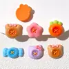 Botones de Caramelo de Dibujos Animados Accesorios de Resina Venta al por Mayor DIY Cabeza de Pegamento de Crema Tocado Pasador Flor para Zapatos Papelería Parche para Funda de Teléfono Móvil