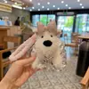 Nuevo Lindo Peluche Perro Westie Creativo Liga para el Cabello Muñeca Falda Llavero Cachorro Lindo Colgante de Bolso para Mujeres