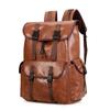 Mochila de couro de grande capacidade Mochila de lazer empresarial Mochila escolar para estudantes Mochila de viagem de curta distância Mochila de computador