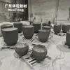 Combinación de macetero de hormigón hecho a medida para tiendas de té con leche, cafeterías, estanques de flores, bancos para sentarse, paisajismo de calles comerciales y jardineras decorativas