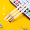 Caneta de Pintura com Lápis de Cor Solúvel em Água Pincel com Grande Capacidade de Armazenamento de Água Caneta de Tinta Aquarela Sólida Pincel de Toque Caneta de Pintura Aquarela