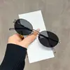 2026 Nuevas Gafas de Sol Retro Estilo Metal Old Money Europeo y Americano para Mujer, Forma Ovalada, Protección UV, Gafas de Sol para Proteger del Sol