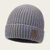 Chapéu de Inverno Masculino Transfronteiriço 2026 Novo Estilo Proteção para Orelhas Espessado Cobertura Total Chapéu para Frio Outono e Inverno Aquecimento Anti-frio Chapéu de Lã Tricotado