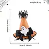Acessório de Cabeça de Halloween Mini Chapéu de Bruxa Grampo de Cabelo com Laço Decoração de Festival Fantasma Máscara Chapéu de Mago Fantasma Grampo de Cabelo