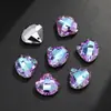Concha Guarda-Chuva de Furo Único Cor Super Flash Vidro Furo para Pendurar Contas de Cristal DIY Pulseira Colar Joia Pingente Feito à Mão