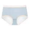 Calzones de Seda Helada Transpirables Sin Costuras de Cintura Media para Mujer, Cero Restricción, Cubre Cadera, Antienrollamiento, Transpirables, No Asfixiantes, Triángulo Antibacteriano en la Entrepierna