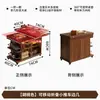 Mesa de centro multifuncional de madera maciza, mesa pequeña plegable, mesa auxiliar para salas de estar pequeñas, carrito, mueble para sofá, mesa auxiliar móvil para uso doméstico