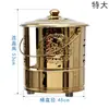 Cubo de oro ardiente lingote de oro cuerno de la abundancia sala de buda exterior incinerador quemador de papel tesoro de acero inoxidable cubo para quemar sutras