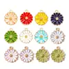 Accesorios de Joyería de Aleación DIY Flores Goteando Aceite Colgante de Girasol Pulsera Collar Colgante Decorativo W276
