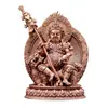 Cangcun Cobre Morado "Jambhala" Uso en Interiores Hogar "Dharmapala" Adorno de Estatua de Buda de Cobre de Escritorio