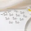 Joias para Unhas Artísticas Transfronteiriças Laço Metal Liga de Zinco Unha para Usar Joias de Unha Fabricante Atacado Unha Artística Borboleta