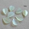 15 * 20mm Jade Folha Pingente DIY Jade Hairpin Flor Brincos Hanfu Headwear Acessórios