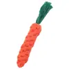 Brinquedo para Cachorro Cenoura Golden Retriever Limpeza de Dentes e Nó de Corda para Mastigar Teddy Cachorro Grande Filhote Suprimentos para Pets Fabricante Desenho Animado