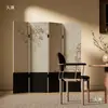 Divisória de Tela Usada para Fundo de Sofá na Sala de Estar, Escritório, Quarto, Sala de Casa, Dobrável, Móvel, Nova Decoração Estilo Chinês