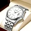 Auténtico de Moda Tendencia Acero Correa Hombres Calendario Impermeable Correa Reloj Reloj Taobao Aliexpress Modelo Más Vendido