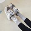 Medias TB Cuatro Rayas Estilo Académico Color de Contraste Adelgazantes Marca de Moda Cyber Famoso Algodón Puro Sin Hueso Anti-Pilling Rayadas para Pantorrilla