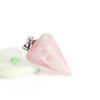 Pendente de Coluna Hexagonal Amazon ebay pêndulo inteligente pedra natural facetada pingente cristal natural colar cone hexagonal
