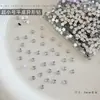 Pedrinhas de resina super mini para nail art, pedrinhas espaçadoras mini, pedrinhas de fundo plano, pedrinhas em formato de gota e olho de cavalo, enfeites para nail art, pequenas peças decorativas para unhas