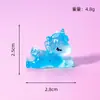 Novo Micro-Paisagem Desenho Animado Unicórnio Decoração de Mesa Fofa Animal de Desenho Animado Unicórnio Brilhante Acessórios de Resina