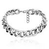 Collar de cadena de metal con personalidad sencilla, estilo punk esmerilado exagerado, estilo transfronterizo europeo y americano.