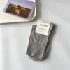 Calcetines Casuales Estilo Japonés Youjiaxiu para Mujer, Calcetines de Tubo Medio de Algodón de Fibra Larga Anti-Pilling, Calcetines de Maternidad Lisos de Color Sólido Estilo Ins