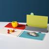 Tábua de Corte de Palha de Trigo Tábua de Corte de Plástico PP Conjunto de Quatro Peças Classificação Especial Criativa para Suplemento Alimentar Infantil Tábua de Corte Antiderrapante