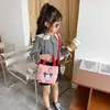 Bolsa para Niños Nueva Moda Estilo Coreano Dibujos Animados Lona Portátil Bolsa de Hombro Bolsa Elegante Jardín de Niños Tutor Bolsa Cruzada