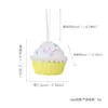 Serie de Donas Navideñas Colgante de Pastel Pequeño de Helado Navideño Decoraciones para Árbol de Navidad Regalos de Navidad