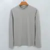 Camiseta térmica de alta gama genuina, top interior cálido, camiseta base de acrílico de manga larga con cuello medio para otoño e invierno para hombre