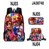 Mochila escolar de tres piezas de la película Mario Brothers 3D de Cross-Border 2024