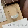 Nuevo Producto de Comercio Exterior Transfronterizo: Collar Estilo Luna de Ojo de Gato Natural, Naturalmente Elegante y Hermoso, Colgante de Buda, Descuento por Cantidad Grande