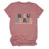 Camiseta básica de manga corta con cuello redondo, moda casual para mujer, enfermera NICU, donde Amazon eBay estación independiente