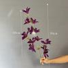 Novo casamento artificial flor vento e chuva orquídea fileira de boas-vindas Flor Wall Road chumbo cauda de andorinha orquídea flor arte casamento fundo falso flor