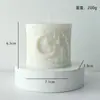 Vela Aromática de Lua e Estrela Ornamento de Festival Presente Estilo Arquitetônico do Oriente Médio Vela em Formato de Lua