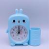 Nuevo Reloj Despertador Infantil de Dibujos Animados para Estudiantes, Jardín de Niños, Escuela Primaria y Secundaria, Infantil, Bebé, Multifuncional, con Soporte para Bolígrafos, Reloj Despertador Pequeño