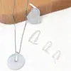 Plata de Ley S925 Hebilla de Esmeralda Clip Colgante Hebilla Hebilla Hebilla Hebilla Hebilla Hebilla de Collar Colgante Hebilla Soporte Vacío Accesorios