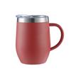 Taza de huevo de cáscara de huevo swig de Amazon transfronteriza taza de huevo en forma de U acero inoxidable 304 doble capa 12oz en stock asa copa de vino tinto