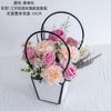 Jiang feng Lu Lian traje de cesta de rosas diseño de flor artificial ramo de mano para boda decoración de pared rosa CF01467