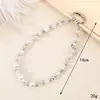 Nuevo Colgante Llavero Estilo Metal Mariposa Flor Colgantes de Accesorios Colgantes de Cuentas de Cristal Ins Cadena Corta para Teléfono Móvil para Mujeres