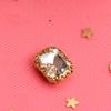 Borde de encaje diamante óvalo vidrio garra diamante antienganche flor colgante cesta garra diamante ropa destello costura a mano Diamante