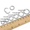 Aretes Círculo de Acero Inoxidable con un Diámetro de 2.5mm, Accesorios para Joyería Hecha a Mano DIY, Colgantes de Accesorios Simples y Elegantes