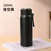 Taza aislada simple de acero inoxidable 316 con correa, botella de agua unisex, gran capacidad, alto valor estético, personalizable al por mayor