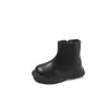 Botas Coreanas para Niños Botas de Cuero para Mujer 2025 Otoño e Invierno Nuevas Botas Cortas para Niñas Pequeñas Botas Cálidas para Niños Medianos y Grandes