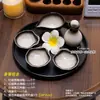 Salón de Belleza Cerámica Platos Mezcladores de Aceites Esenciales Tailandia Olla de Aceites Esenciales Botella de Fragancia Set de Bandejas para Club Plato para Productos de Belleza