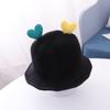 Gorro de bebé otoño e invierno amor tejido gorro de pescador niña bebé lindo gorro de lana niño guapo gorro de cuenca de bebé