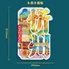 Ímã de geladeira Shanxi Xinzhou Cultural e Criativo Wukong Montanha Wutai Preto Souvenir Turístico Cidade Tridimensional Madeira Metal Criativo