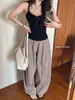 6663 # Camiseta básica popular de una pieza para mujer, cómoda y favorecedora, con un bonito diseño en la espalda, adecuada para usar en capas, top de color liso